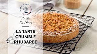 Recette en direct  la Tarte Crumble Rhubarbe [upl. by Nehgaem]