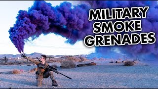 Testing Smokes Grenades and Airsoft Flashbangs [upl. by Haimirej]