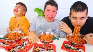 EXTREMELY SPICY NUCLEAR FIRE NOODLE CHALLENGE [upl. by Swithbart]