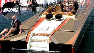 3000HP TURBINE BOAT STARTUP LOUD [upl. by Angelika]