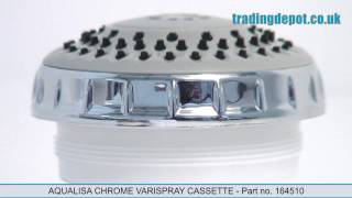 TRADING DEPOT Aqualisa Chrome Varispray Cassette  Part no 164510 [upl. by Anirtik]