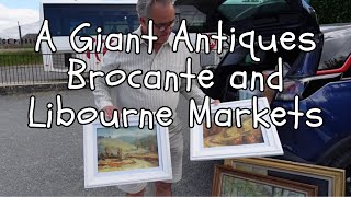 Libourne Markets and a GIANT Antiques Brocante [upl. by Arednaxela]