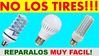 Como reparar cualquier foco LED con este truco [upl. by Savil125]