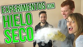 3 INCREÍBLES EXPERIMENTOS DE HIELO SECO CON JPELIRROJO Y ROENLARED [upl. by Anyk]