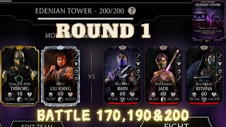 Edenian Tower Battle 170190 amp 200 Fight  Diamond Reward  MK MOBILE Update 61 [upl. by Derwood14]