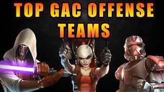 SWGOH Best Offense Teams For GAC [upl. by Mazel694]