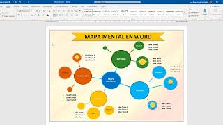 Como hacer un MAPA MENTAL en WORD [upl. by Odnavres721]