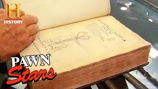 Pawn Stars Isaac Newton’s RARE Book DEFIES the Odds Season 3  History [upl. by Feilak]