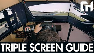 Triple Screen for Sim Racing Triple Monitor Setup Guide [upl. by Em143]