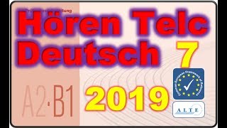 Modelltest 7 A2B1 Hören Deutsch 2019 [upl. by Eiznek]