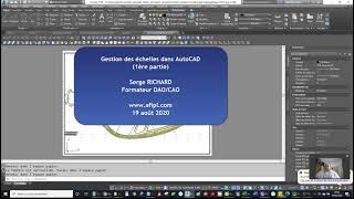 Gestion des échelles dans AutoCAD 1ère partie [upl. by Araj]