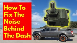 How to fix the noise behind the dash in a Ford Ranger Mazda BT 50 Ford Raptor or Ford Wildtrak DIY [upl. by Sekoorb]