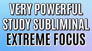 Study Subliminal  Improve Concentration Focus and Memory [upl. by Bennie]