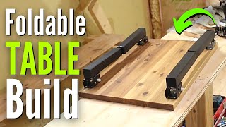 How to Build Foldable Table Foldable Table Legs DIY [upl. by Tamis]