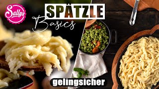 Spätzle Basics  Grundrezept  Sallys Welt [upl. by Hairehcaz]