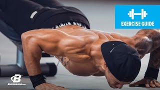 Decline Explosive PushUp  Exercise Guide [upl. by Merrie]