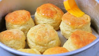 HOW TO MAKE FLUFFY BISCUITS  biscuit mixing method [upl. by Cibis]