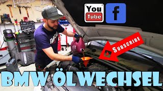 Bmw 3er Serie E90 E91 E93 Ölwechsel  Oil Change [upl. by Joella]