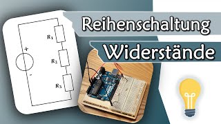 Reihenschaltung von Widerständen einfache Erklärung  Gleichstromtechnik 4 [upl. by Netsud558]