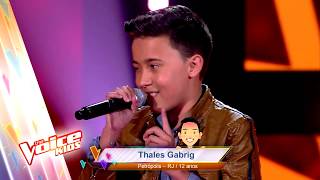 Thales canta ‘Notificação Preferida’  Audições às Cegas – ‘The Voice Brasil Kids’  4ª Temporada [upl. by Ecirtra615]