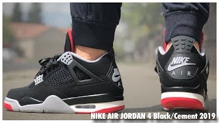 Air Jordan 4 Bred 2019  Review [upl. by Akinwahs]