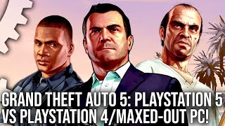 Grand Theft Auto 5 NextGen Upgrades Analysis PS5 vs PS4 vs MaxedOut PC [upl. by Yor]