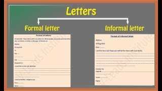 How to write letters  Formal letter  Informal letter [upl. by Nedrud137]