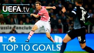 UEFA Champions League 201516  Top ten goals [upl. by Ettenwahs]