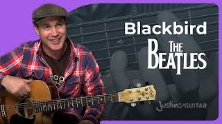 Blackbird Guitar Lesson  The Beatles  Accurate amp Detailed [upl. by Yedsnil585]