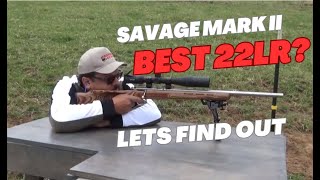 Savage Mark II BTVS 22 LR 100 yards Precision at a Distance [upl. by Phillida439]