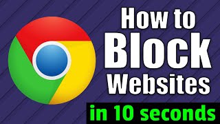 How To Block Websites On Google Chrome in only 10 seconds [upl. by Maag]