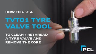 TVT01 Tyre Valve Tool Demonstration How to use [upl. by Imoyaba]