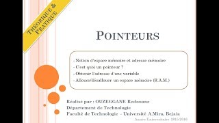 Cours 19  Pointeurs amp Gestion dynamique de la RAM [upl. by Yvi]