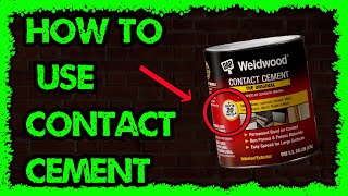 How to use contact cement short [upl. by Bruell]