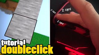 como HACER DOUBLE CLICK en MINECRAFT para butterfly godbridge moonwalk etc [upl. by Erme]