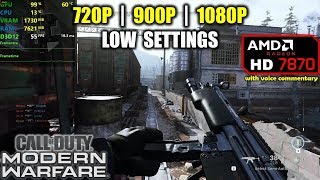 HD 7870  Call of Duty Modern Warfare  1080p 900p 720p [upl. by Lorena]