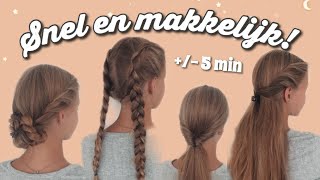 BACK TO SCHOOL HAARSTIJLEN ✩ Lydia Elisabeth [upl. by Eriha353]