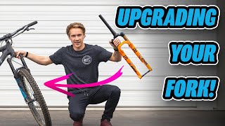 How To Upgrade Your Mountain Bike Fork Every Detail To Consider [upl. by Natassia7]