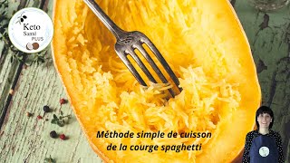 Façon SIMPLE de cuire la Courge Spaghetti AU FOUR [upl. by Atazroglam]