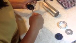 Disassembling a cookie press [upl. by Anerbas]