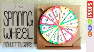 THE ROULETTE GAMEHow to make a spinning wheel out of cardboard  Edu Props [upl. by Lynette]