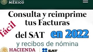 Como consultar y descargar tus facturas recibidas y emitidas del SAT Abril 2023 NÓMINAS [upl. by Lalise]