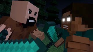 ♬ Herobrine vs Notch  Believer Minecraft Song Video [upl. by Adnilema]