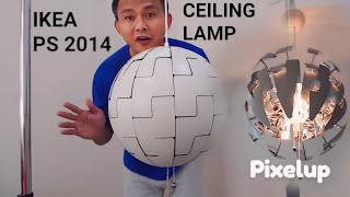 Unboxing amp install the Ikea PS 2014 quotDeath Starquot ceiling pendant lamp  Tokyo Olympics flame similar [upl. by Nosahc581]