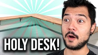 BUILDING A MASSIVE FLOATING DESK 5 desks combined PART 1 [upl. by Jakie43]