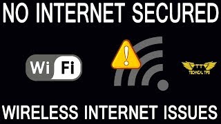 Wifi Working But No Internet Acces  No internet secured Issue in Windows 10 [upl. by Aliakim]