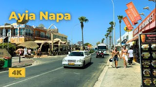 4K Ayia Napa Walking Tour  Cyprus  August 2023 [upl. by Pleione]