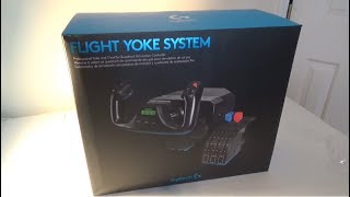 Unboxing LogitechSaitek Flight Yoke System [upl. by Wernda]