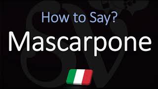 How to Pronounce Mascarpone CORRECTLY [upl. by Anek948]