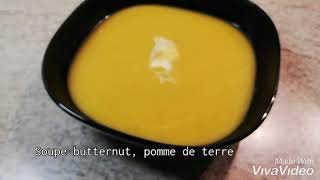 Recette soupe courge butternut pomme de terre [upl. by Ttayw102]